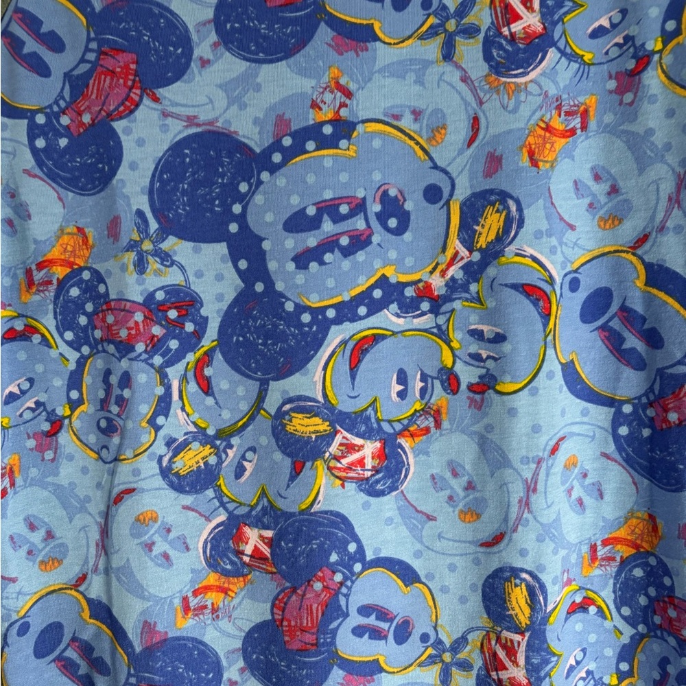 Kids ADORABLE Mickey Mouse Shirt - Gray and Blue‎ - Picture 2 of 6